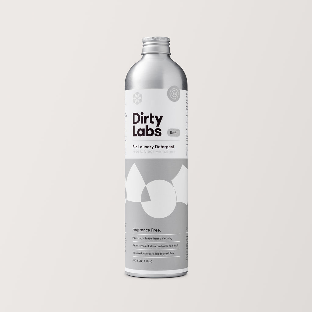 Unscented　Dirty　–　Dirty　Bio　Laundry　Enzyme　Free　Detergent,　Clear　Labs　Labs