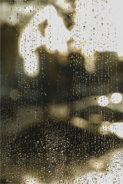 rain through a window